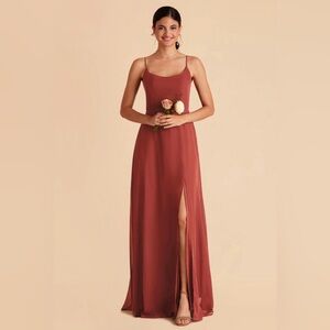 Birdy Grey Amy Dress - Chiffon -  Terracotta Gown ( color spice)